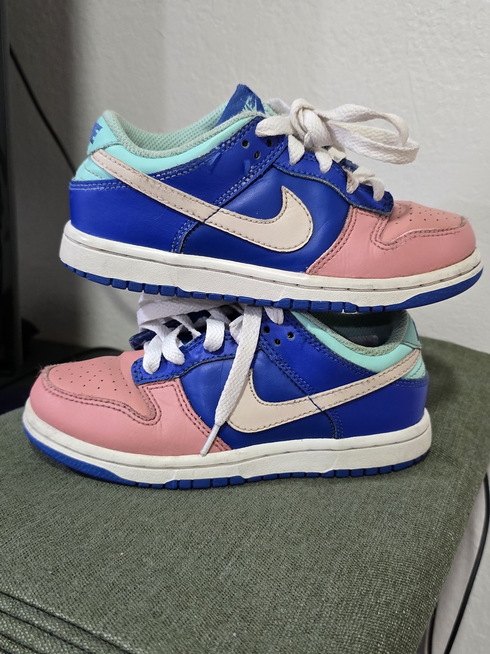 Nike Kids' Low-Top Sneakers - Pink, Blue & Mint Nike Dunk Low SE PS (preschool)